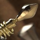 Brass 1 1/8'' Diameter - Single Rod